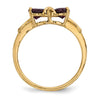 Gemstone Bow Ring