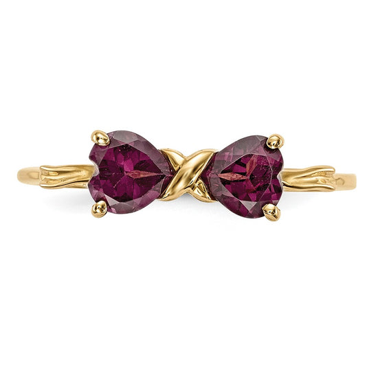 Gemstone Bow Ring