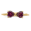 Gemstone Bow Ring