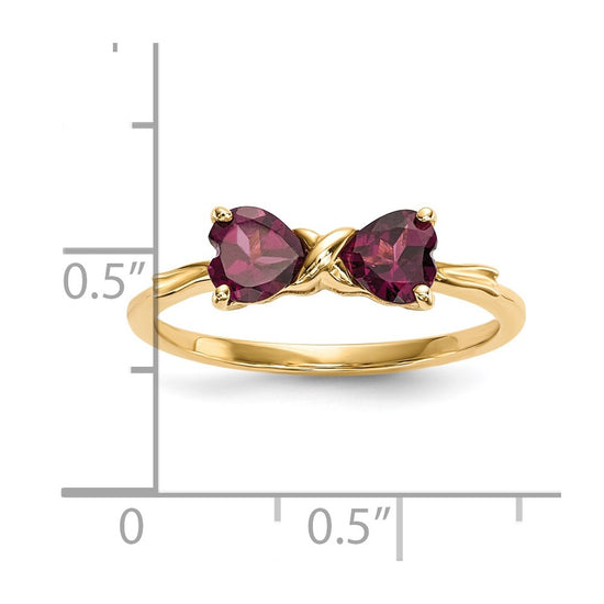 Gemstone Bow Ring