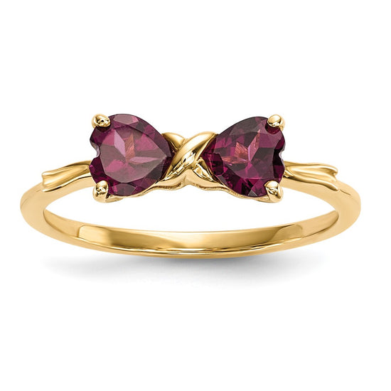 Gemstone Bow Ring