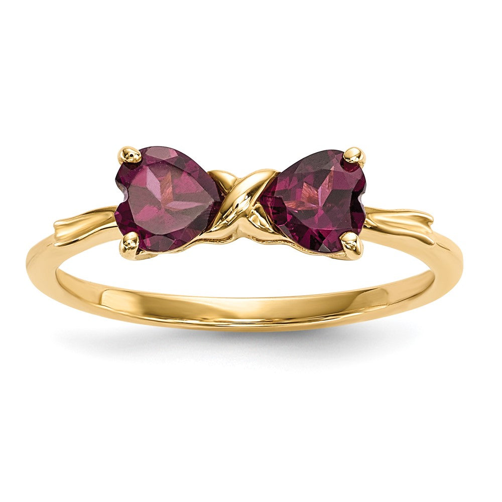 Gemstone Bow Ring