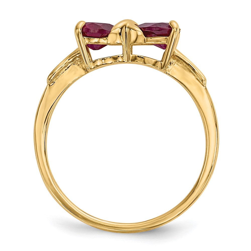 Gemstone Bow Ring