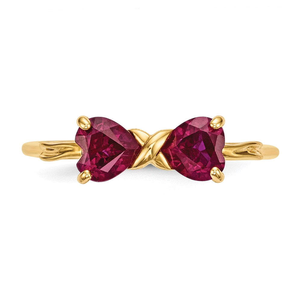 Gemstone Bow Ring