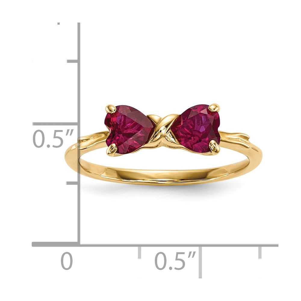 Gemstone Bow Ring