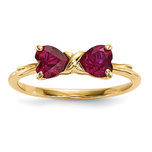 Gemstone Bow Ring