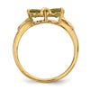 Gemstone Bow Ring