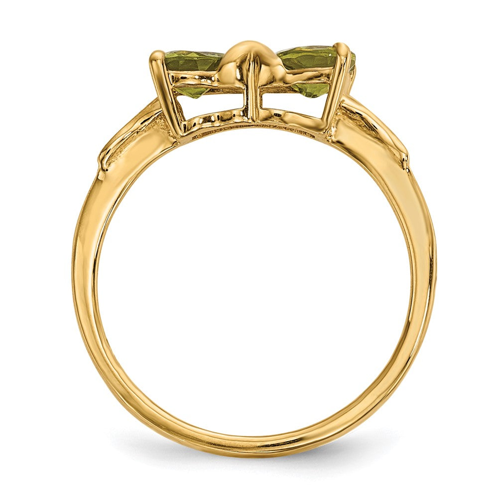 Gemstone Bow Ring