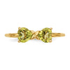 Gemstone Bow Ring