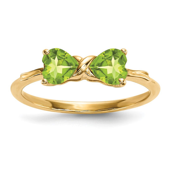 Gemstone Bow Ring