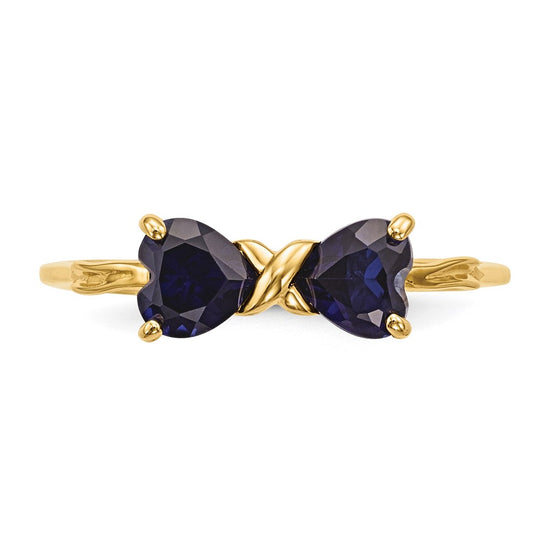 Gemstone Bow Ring