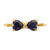 Gemstone Bow Ring
