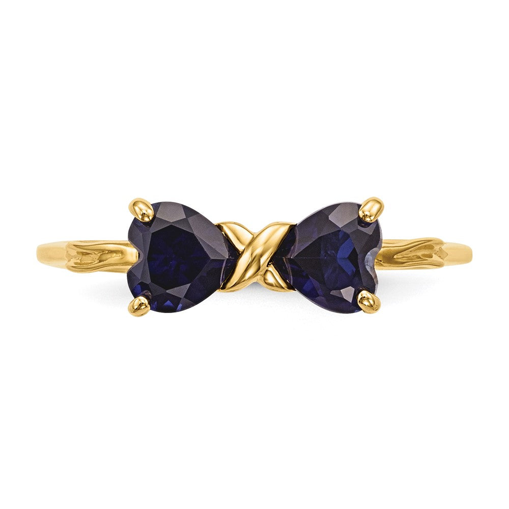 Gemstone Bow Ring