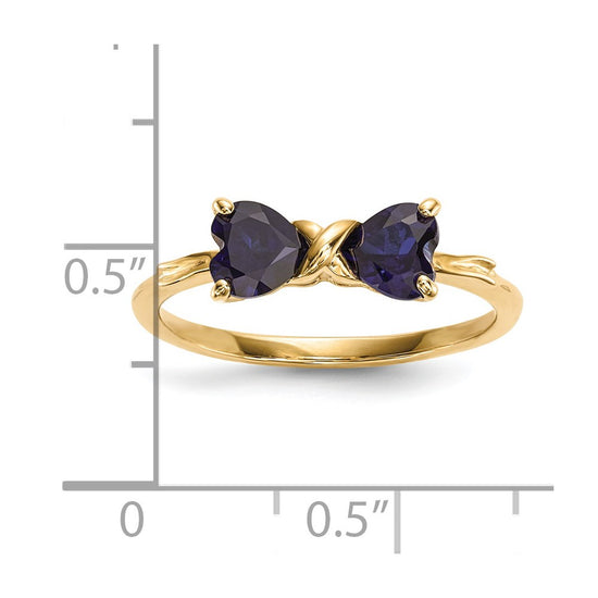 Gemstone Bow Ring