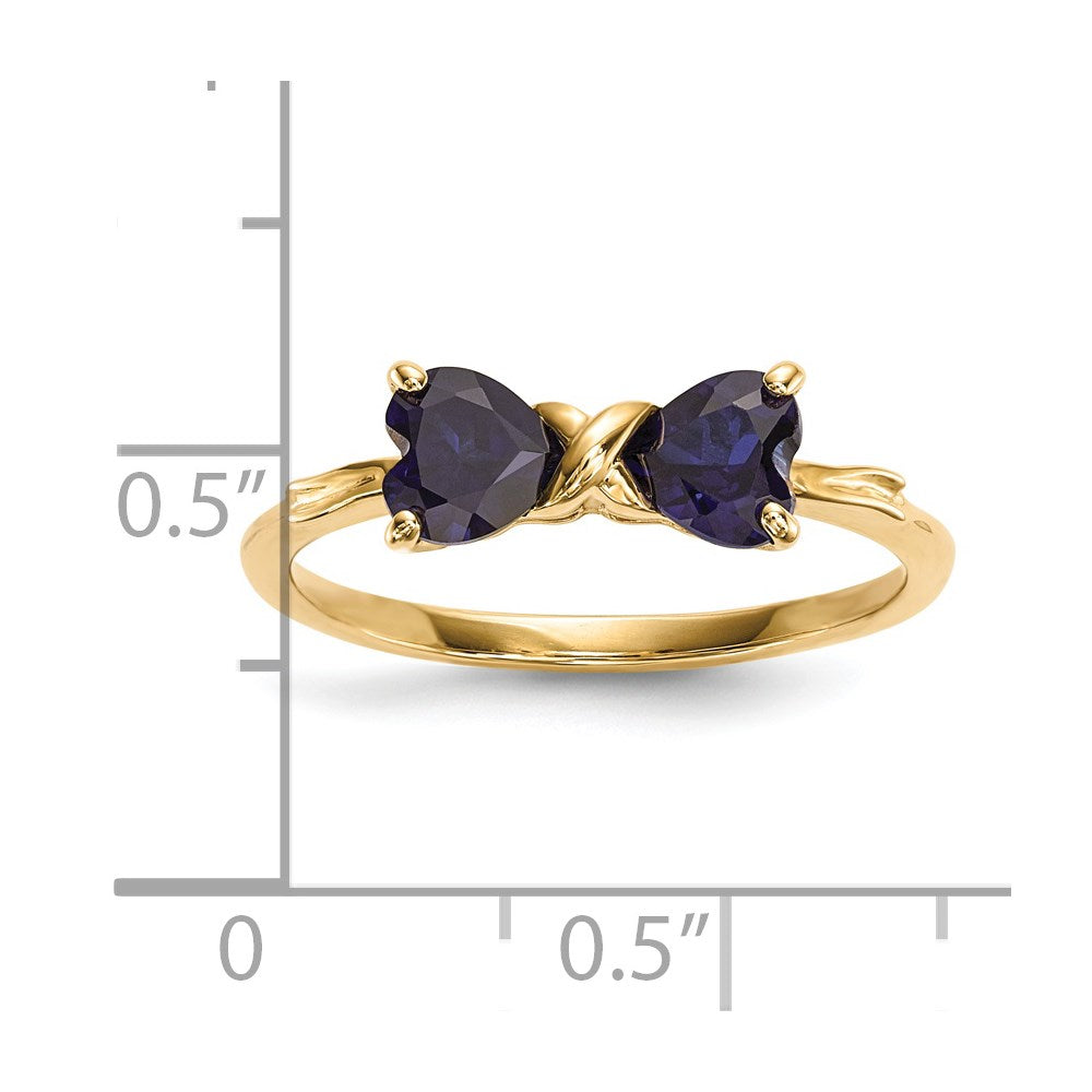 Gemstone Bow Ring