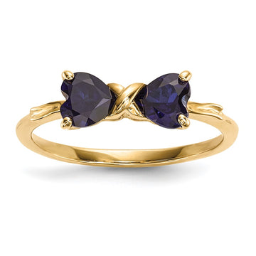 Gemstone Bow Ring