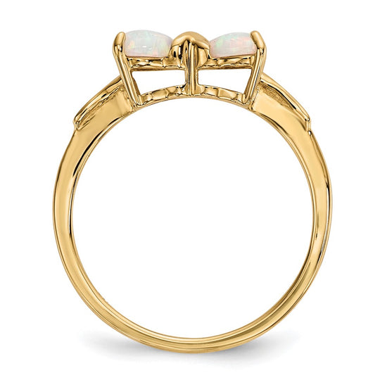 Gemstone Bow Ring