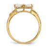 Gemstone Bow Ring