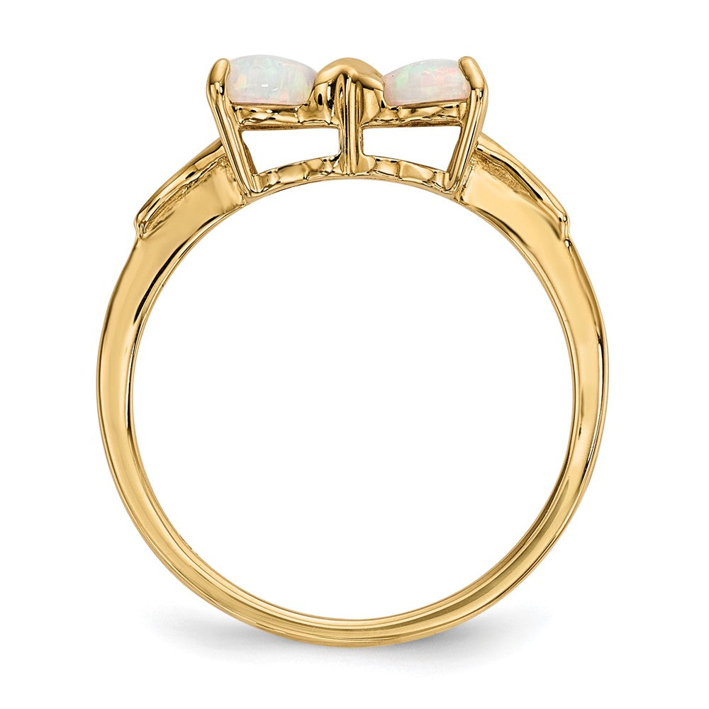Gemstone Bow Ring