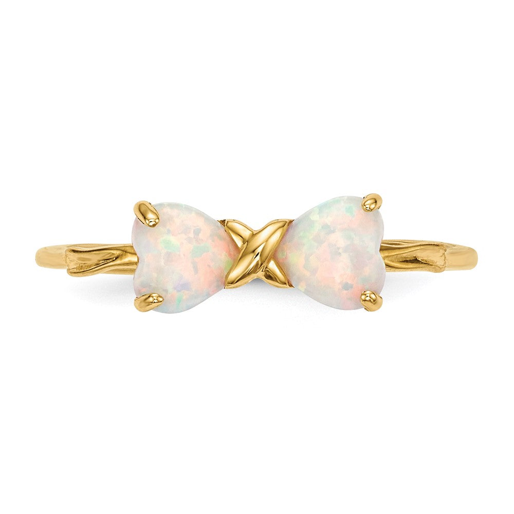 Gemstone Bow Ring