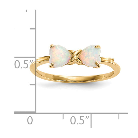 Gemstone Bow Ring