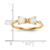 Gemstone Bow Ring