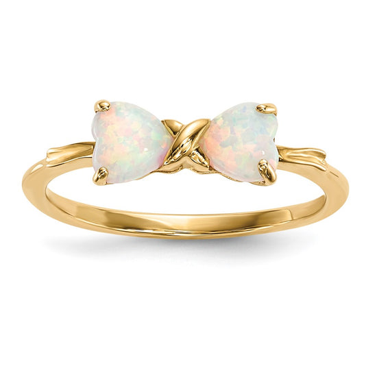 Gemstone Bow Ring
