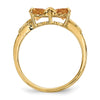 Gemstone Bow Ring