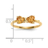 Gemstone Bow Ring