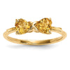 Gemstone Bow Ring