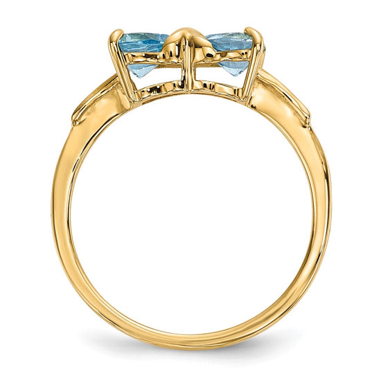 Gemstone Bow Ring