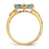 Gemstone Bow Ring