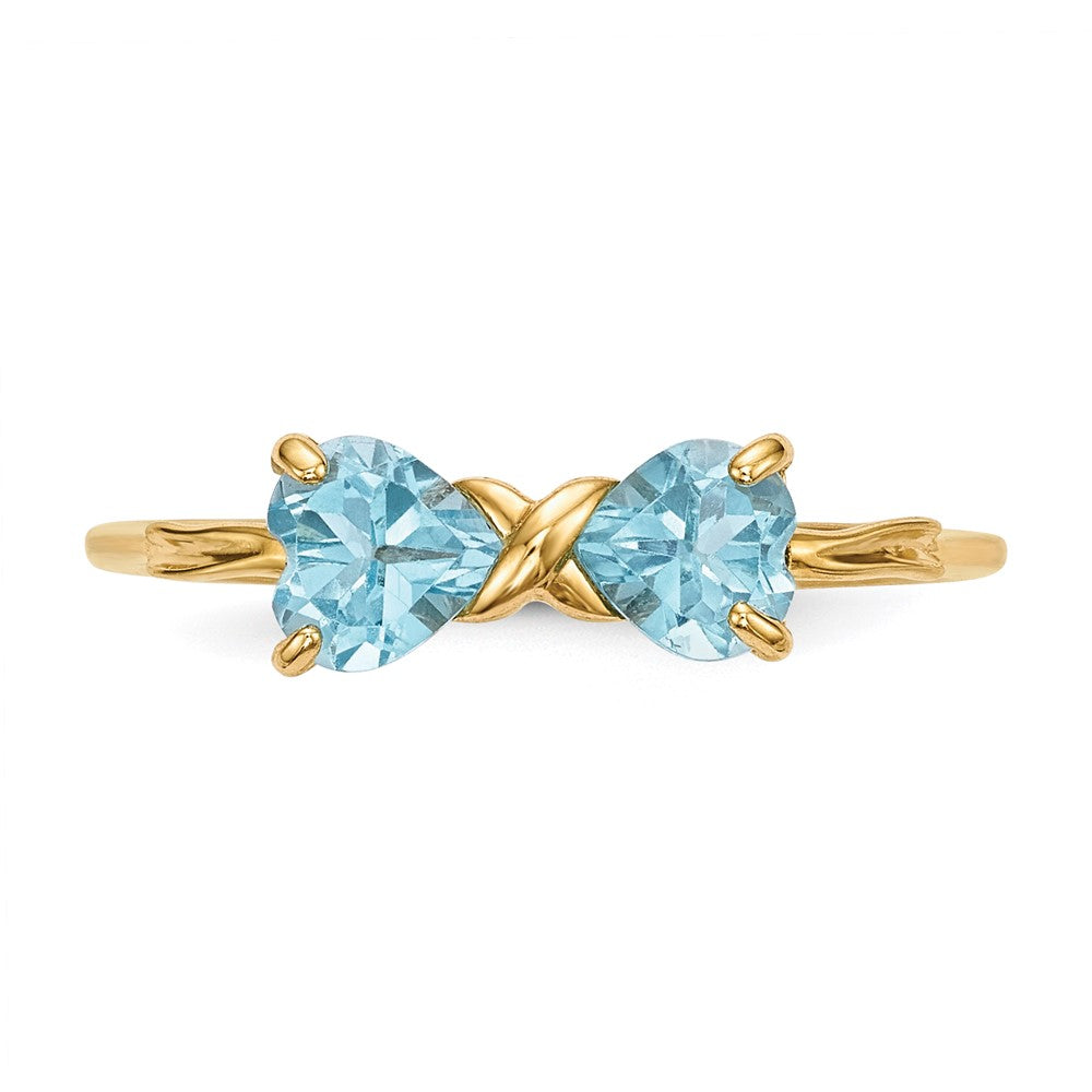 Gemstone Bow Ring
