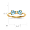 Gemstone Bow Ring