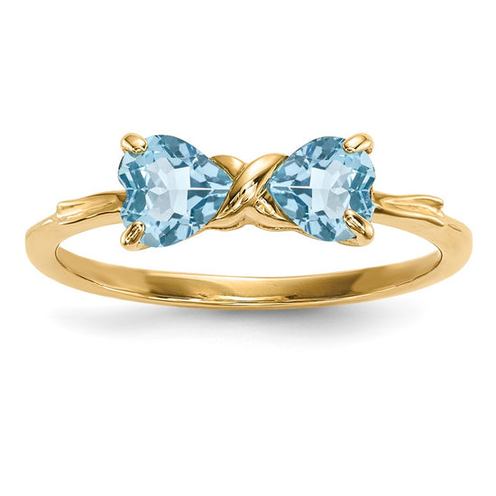 Gemstone Bow Ring