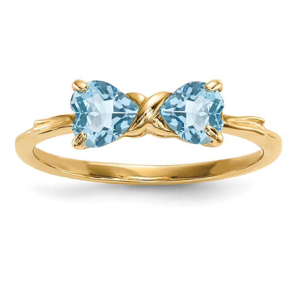 Gemstone Bow Ring