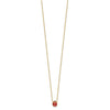 14k Polished Red and Black Enameled Ladybug 17 inch Necklace Plus 1 inch Extender