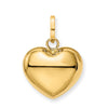 14K Polished 3-D Puffed Heart Pendant