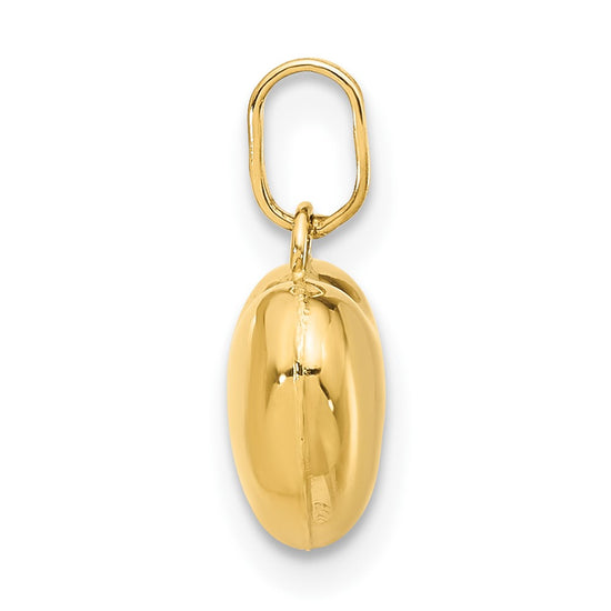 14K Polished 3-D Puffed Heart Pendant