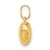 14K Polished 3-D Puffed Heart Pendant
