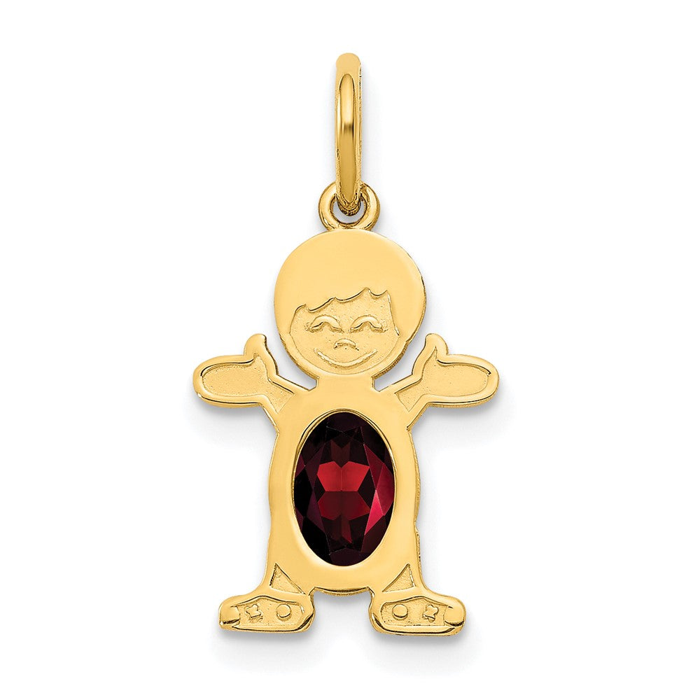 Birthstone Boy Charms