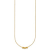 14k Chain with Four 4mm Spacer Beads 18 inch Necklace