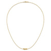 14k Chain with Four 4mm Spacer Beads 18 inch Necklace