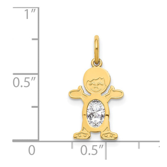 Birthstone Boy Charms