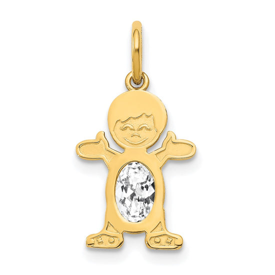 Birthstone Boy Charms