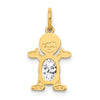 Birthstone Boy Charms