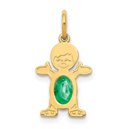 Birthstone Boy Charms