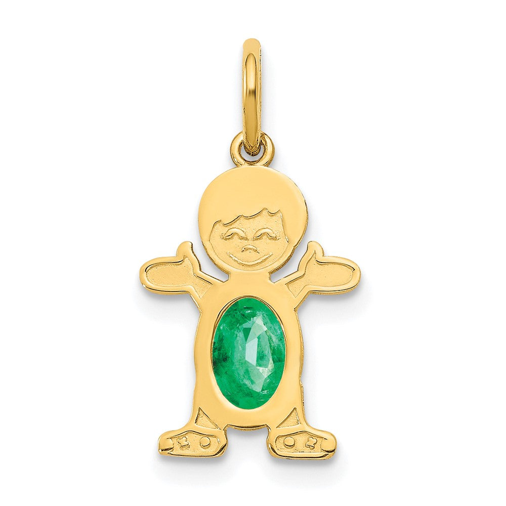 Birthstone Boy Charms