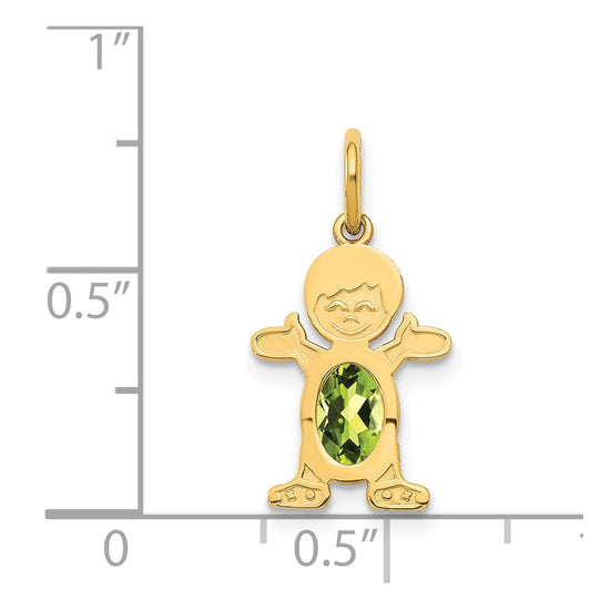 Birthstone Boy Charms