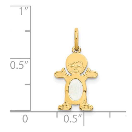 Birthstone Boy Charms